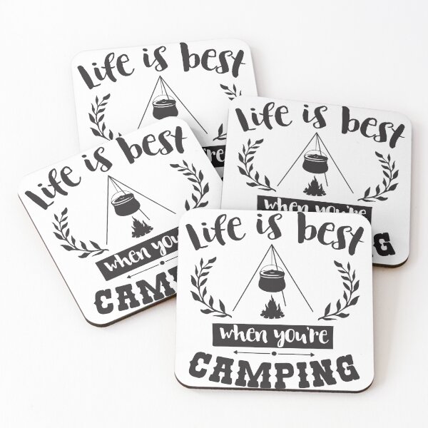 Item preview, Life is best when you're camping ,  designed and sold by shinoshop.