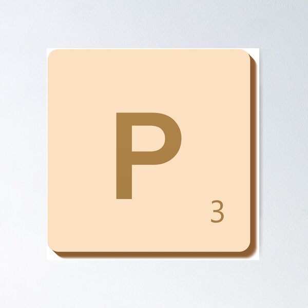 Item preview, Wooden Tile - P designed and sold by imlying.
