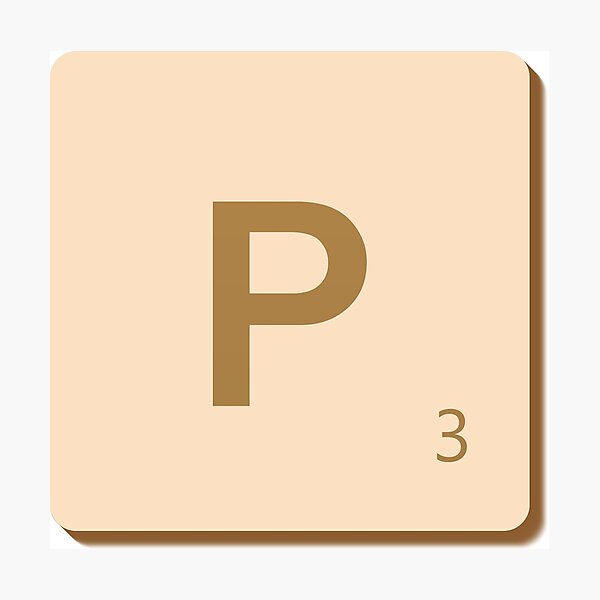 Item preview, Wooden Tile - P designed and sold by imlying.