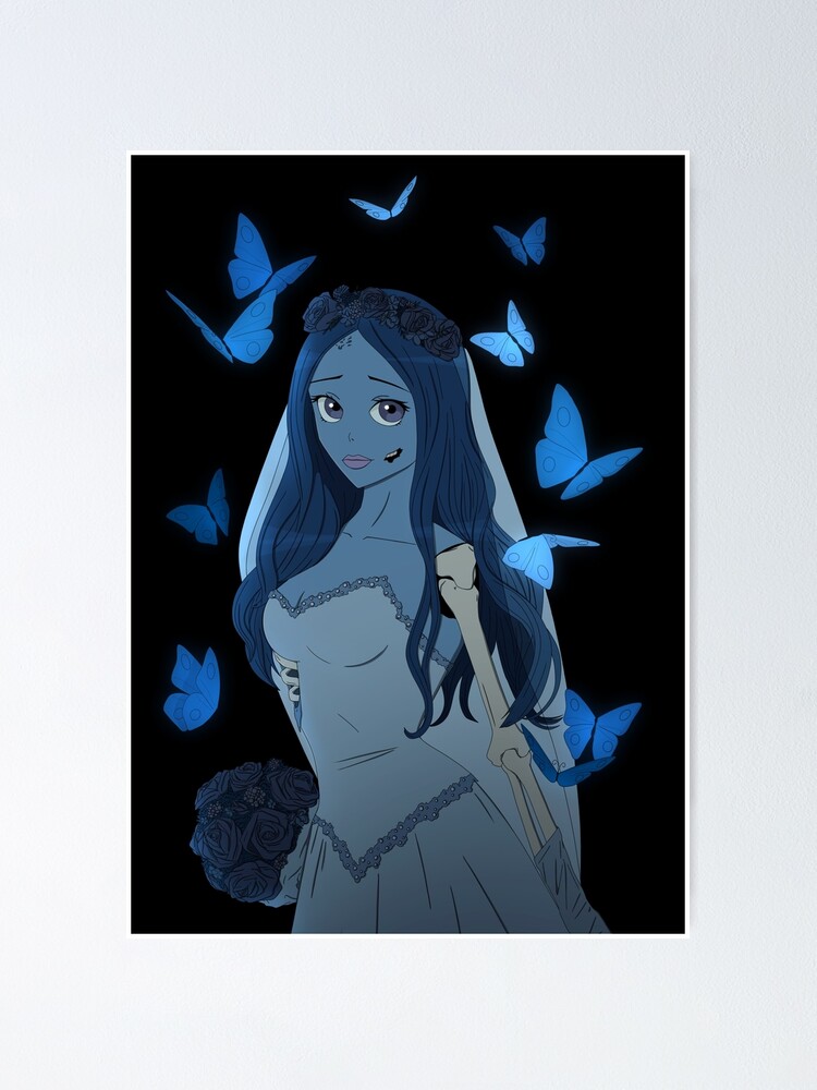 Corpse Bride Emily Anime Sticker Sticker for Sale by StudioA  Redbubble