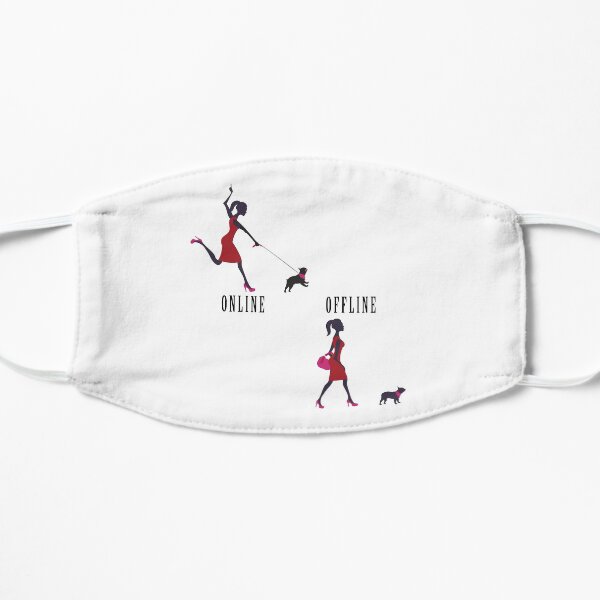 Dog walking Flat Mask
