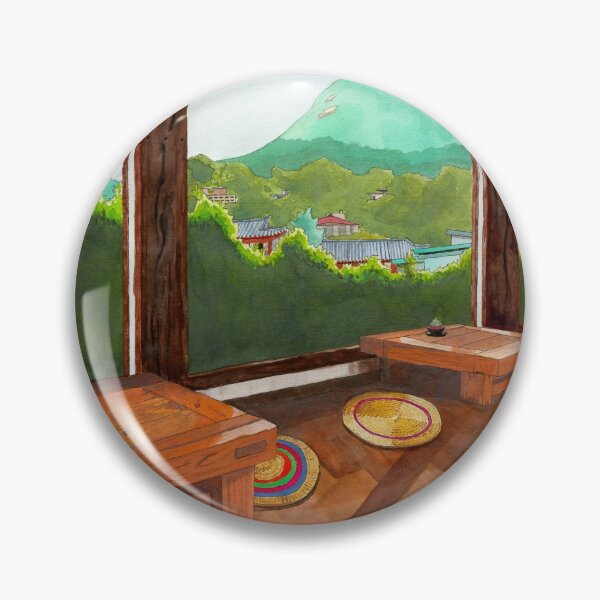 Item preview, View From a Traditional Teahouse in Seoul designed and sold by NatashaBirdi.