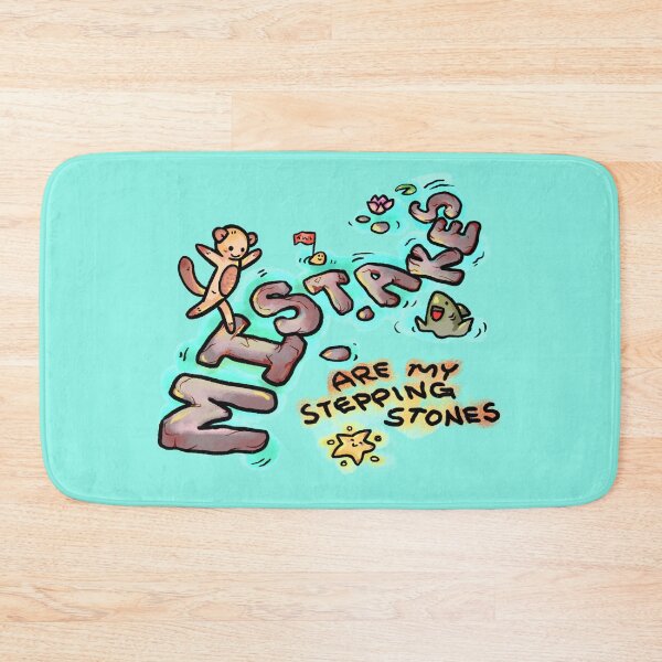 Item preview, Mistakes are My Stepping Stone Cute Rug designed and sold by ShelliesWorld.