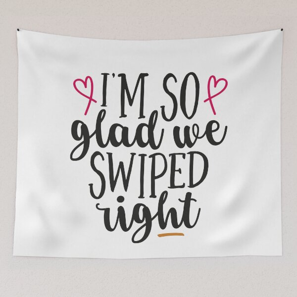 Item preview, I'm So Glad I Swiped Right :Tinder Gift for Boyfriend | Tinder Anniversary Gift | Tinder Gifts |  designed and sold by RM2017.