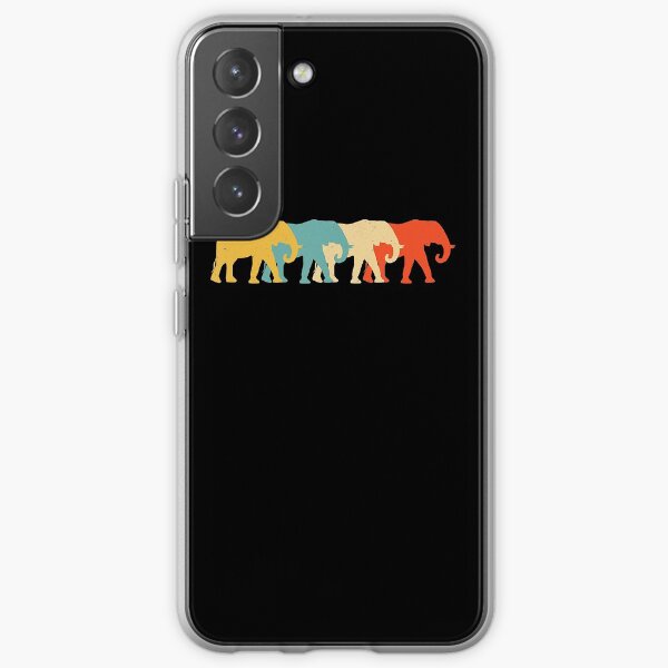 Elephant Vintage Retro Mammoth Zoo Tusk Lover 60s 70s Gift T-Shirt Samsung Galaxy Soft Case