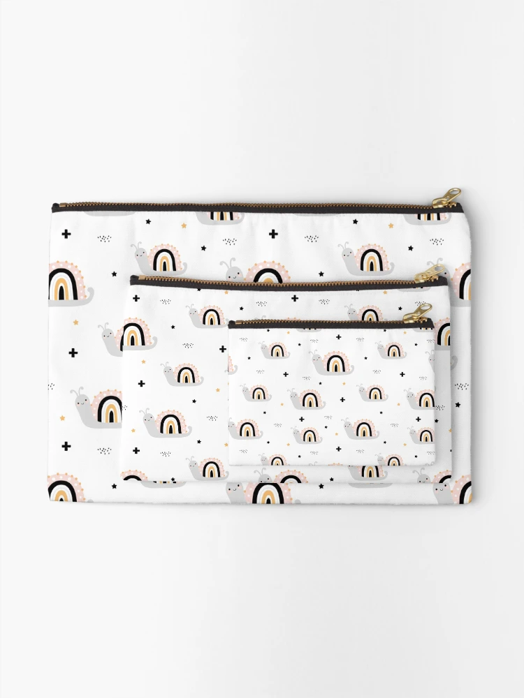 Thumbnail 2 of 4, Zipper Pouch, Cute Slug - Boho Pattern designed and sold by PatternSquare.