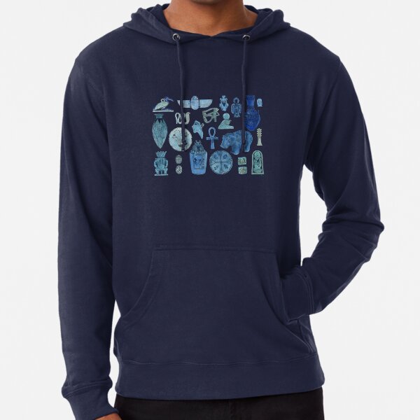 EGYPTIAN FAIENCE-navy blue Lightweight Hoodie