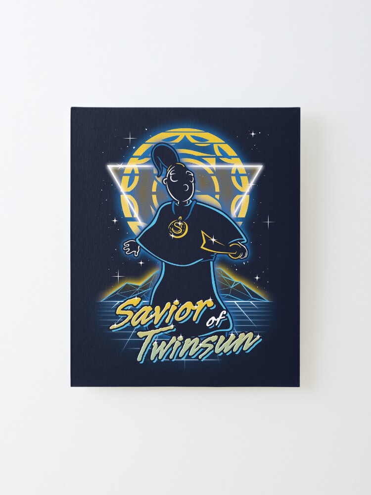 Alternate view of Retro Savior of Twinsun Mounted Print