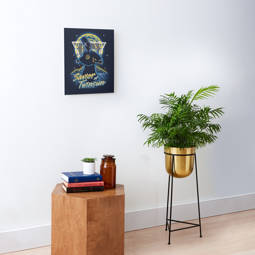 Retro Savior of Twinsun Mounted Print
