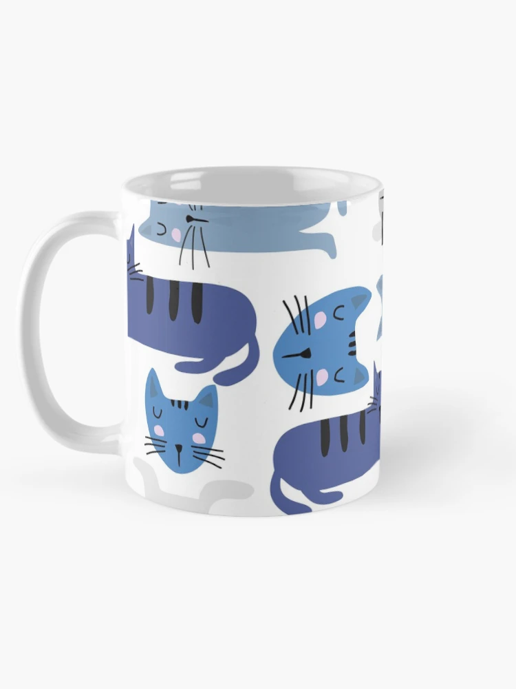 Thumbnail 5 of 6, Coffee Mug, Cute Cat Pattern designed and sold by PatternSquare.