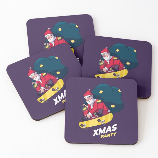 Item preview, SANTA CLAUS SKATEBOARS MERRY CHRISTMAS PARTY designed and sold by Delicious Design ⭐⭐⭐⭐⭐.