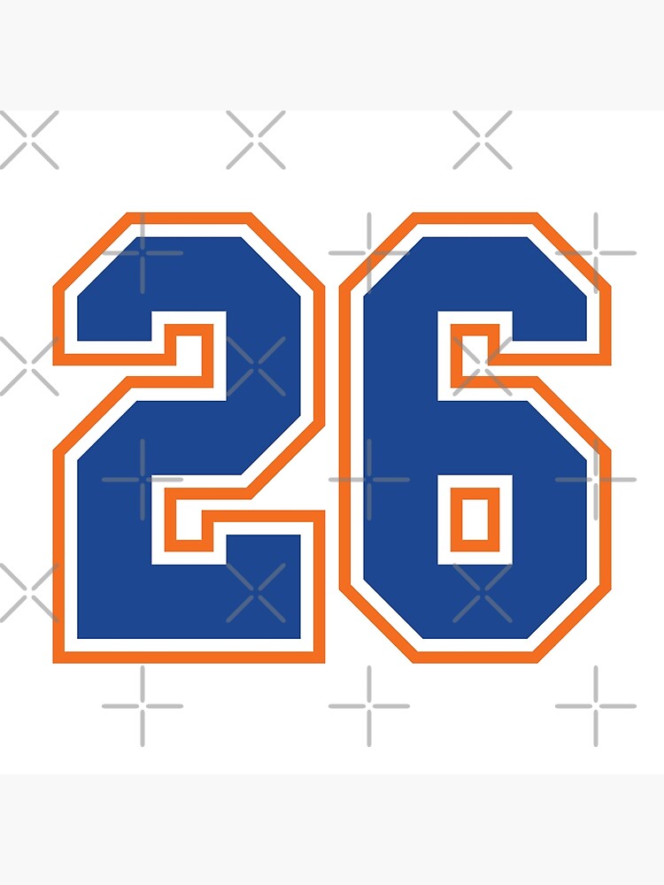 Twenty-Six Jersey Number Sports 26 Poster for Sale by