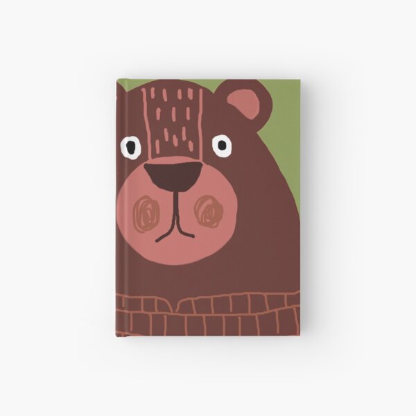 A BROWN TEDDY BEAR Hardcover Journal