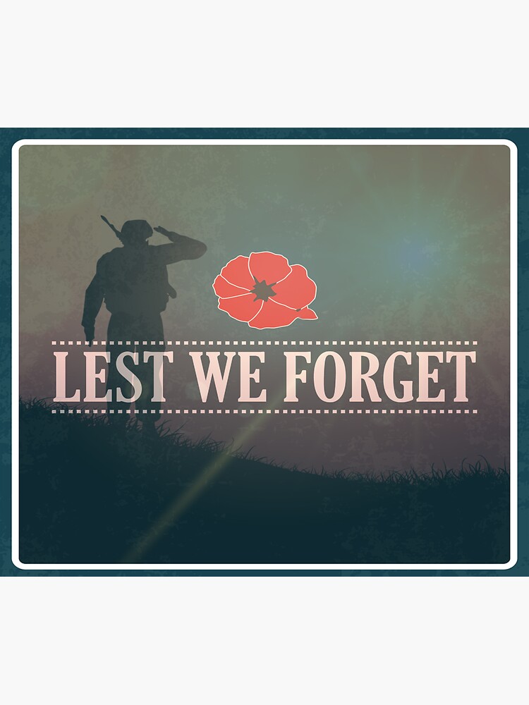 Lest we forget poppy Magnet for Sale by Huntermadison