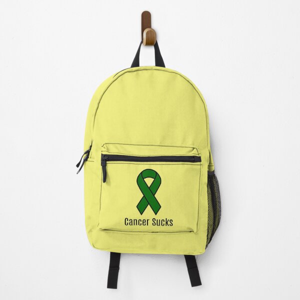 Item preview, Cancer Sucks Emerald Green Liver Cancer Awareness Ribbon designed and sold by Sugar-Magnolia.