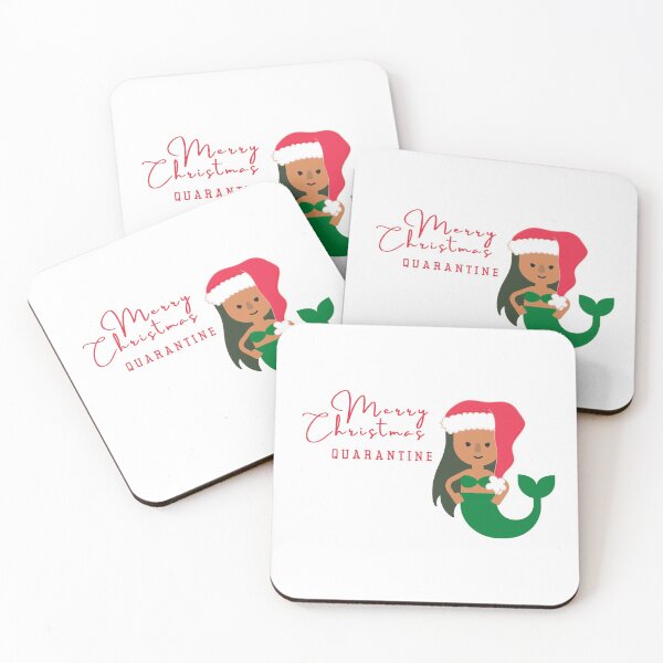 Item preview, Merry Christmas Quarantine Mermaid designed and sold by NomadMessenger.