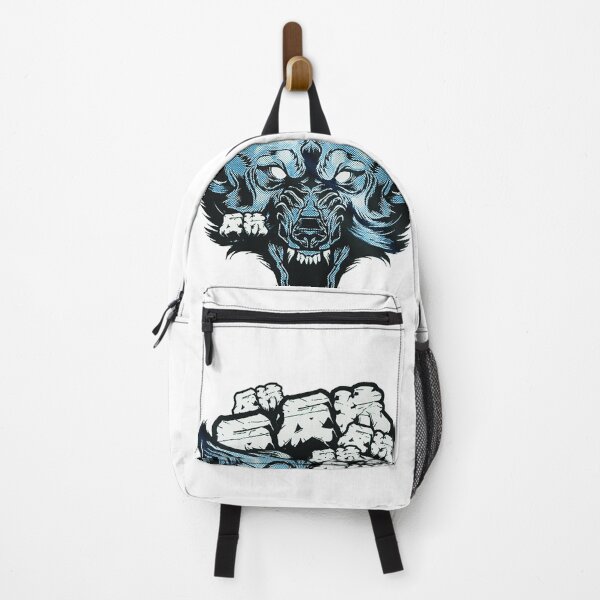 Item preview, Wolf Japanese Letters Urban Style Blue Color designed and sold by OWLvision33.