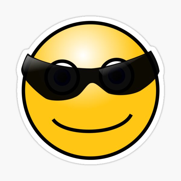 "Cool Shades Emoji Design" Sticker for Sale by GamesandMovies Redbubble