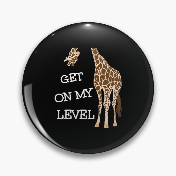 Item preview, Get On My Level Funny Giraffe T-Shirt designed and sold by EliseJenkins.