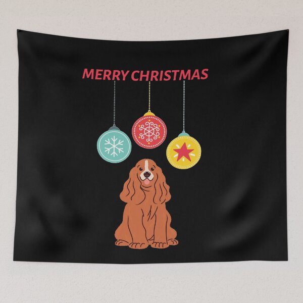 Item preview, Cocker Spaniel Merry Christmas designed and sold by joabaj.
