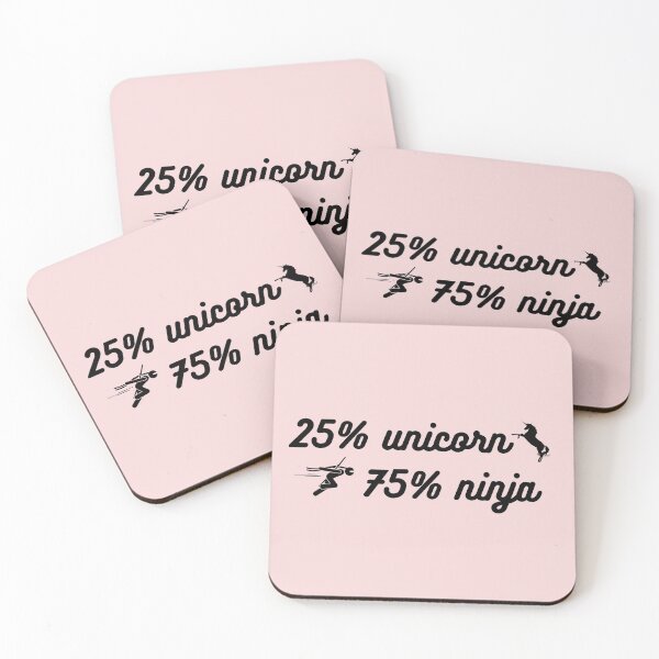 Item preview, 25% Unicorn 75% Ninja designed and sold by coolteesok.