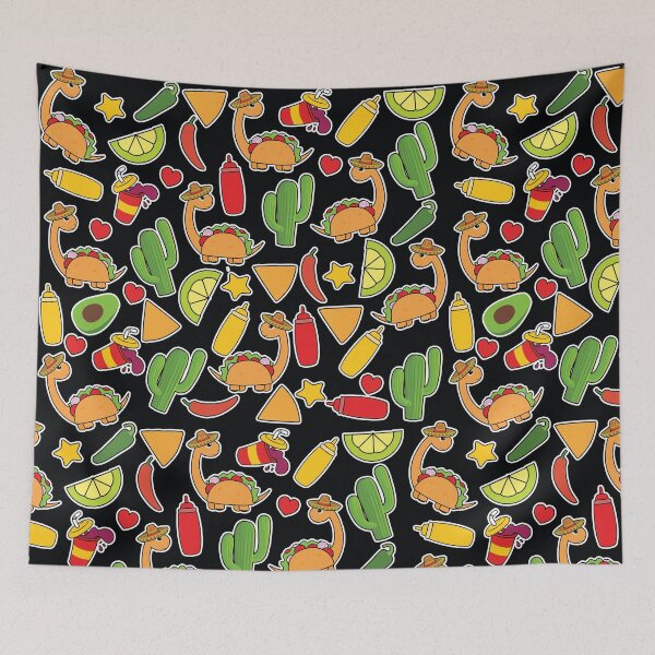 Item preview, Tacosaurus, Mexican Food Pattern designed and sold by Imane Al herchi.