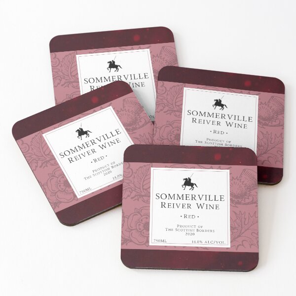 Item preview, SOMMERVILLE Red Wine Label | Border Reivers designed and sold by yourscotborders.
