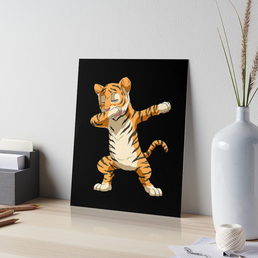 Detroit Tigers Art Print Snowy Detroit Tigers Mascot 