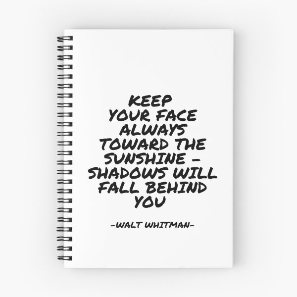 Item preview, Walt Whitman - Keep your face always toward the sunshine - shadows will fall behind you  designed and sold by appleofyoureye.