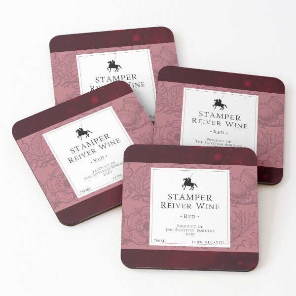 Item preview, STAMPER Red Wine Label | Border Reivers designed and sold by yourscotborders.