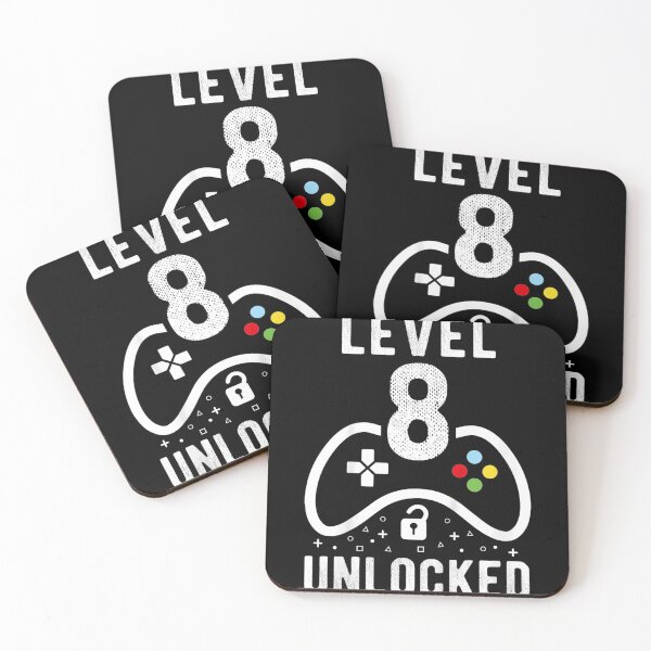 Artikelvorschau, Kinder Level 8 freigeschaltetes Videospiel 8. Geburtstagsgeschenk entworfen und verkauft von reginaflatencan.