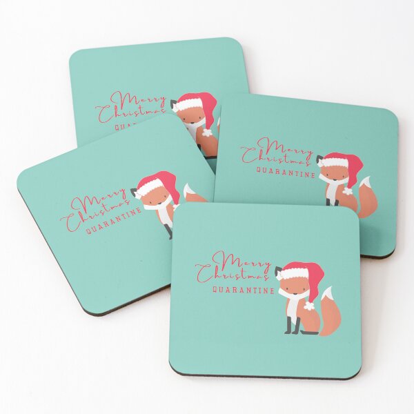 Item preview, Merry Christmas Quarantine fox designed and sold by NomadMessenger.