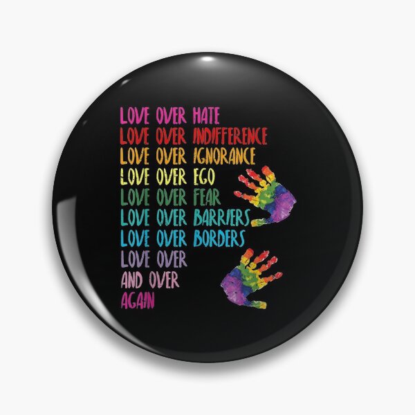 Item preview, Love Over Hate, Love Over Indifference LGBT Gift designed and sold by reginaflatencan.