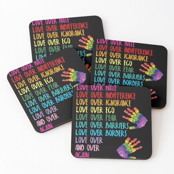 Item preview, Love Over Hate, Love Over Indifference LGBT Gift designed and sold by reginaflatencan.