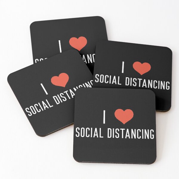 Item preview, I Love Social Distancing designed and sold by Raw Creative Prints.