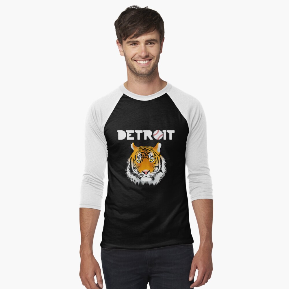  Distressed Tiger Mascot Tshirt Cool Detroit Tiger Design :  Clothing, Shoes & Jewelry