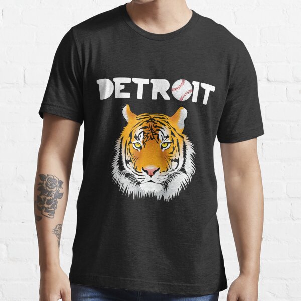  Distressed Tiger Mascot Tshirt Cool Detroit Tiger Design