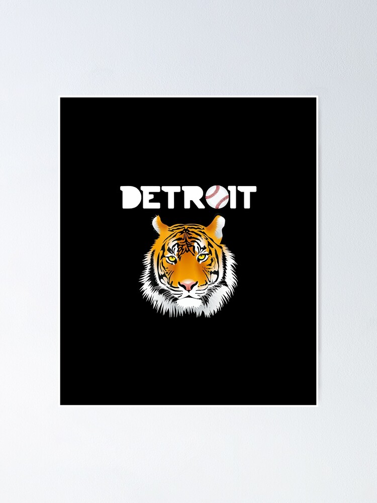 Distressed Tiger Mascot Tshirt Cool Detroit Tiger Design Distressed Tiger Mascot Tshirt Cool Detroit Tiger Design