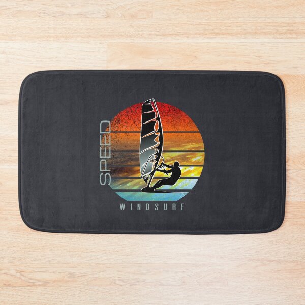Item preview, windsurfer planing at sunset over ocean waves designed and sold by frenchsalsa.