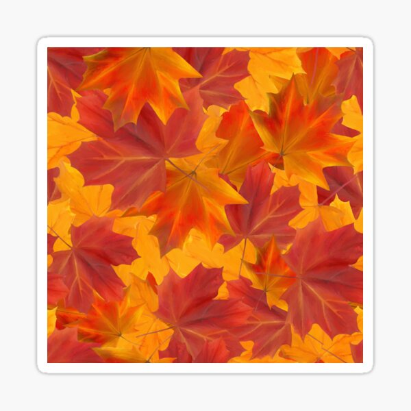 Autumn fall pattern Sticker