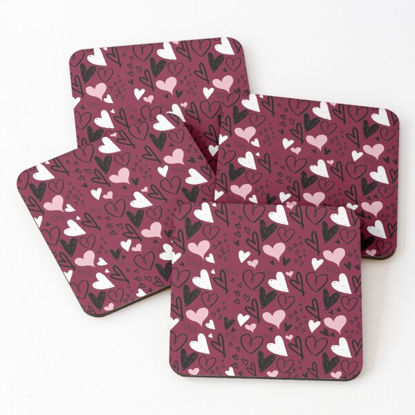 Item preview, Heart doodles pattern designed and sold by Abbara.