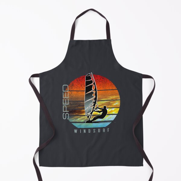 Artikelvorschau, Windsurfer, der bei Sonnenuntergang über Ozeanwellen planiert entworfen und verkauft von frenchsalsa.