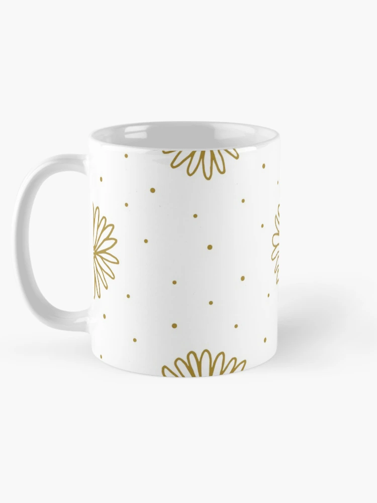 Thumbnail 5 of 6, Coffee Mug, Handdrawn Flower Pattern designed and sold by PatternSquare.