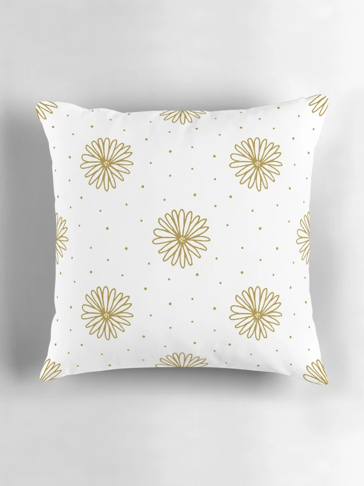 Thumbnail 3 of 4, Pillow, Handdrawn Flower Pattern designed and sold by PatternSquare.