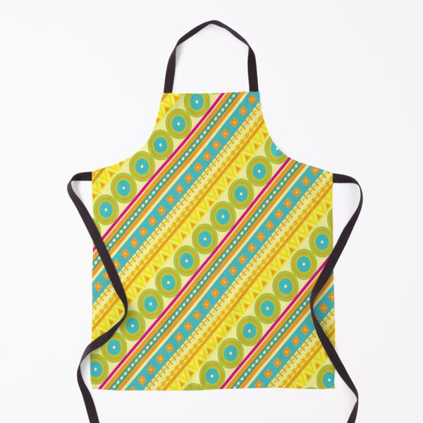 Item preview, Boho-Chic Style Pattern Yellow Green Aqua Blue designed and sold by BeUTwo.