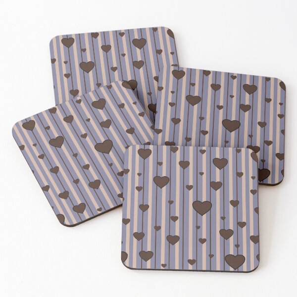 Item preview, Coffee hearts rain lilac designed and sold by GabareyMaanyo.