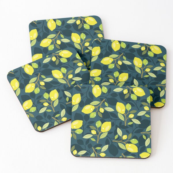 Item preview, Blue Citrus Pattern designed and sold by lanolga.