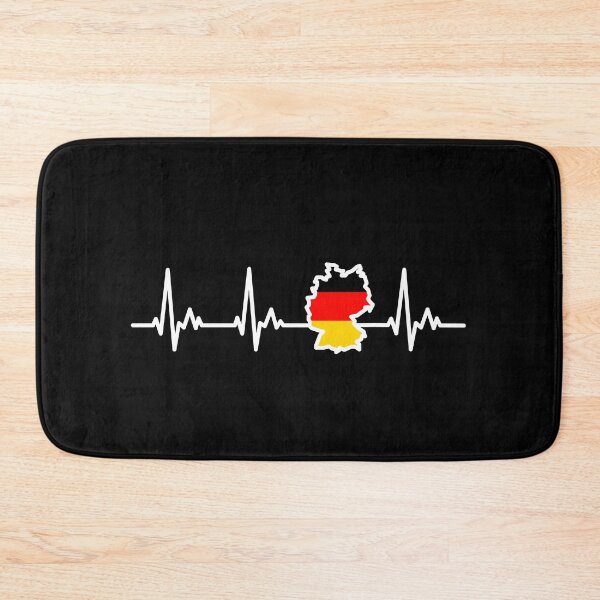 Item preview, German Flag My Heart Beats for Germany White Heartline designed and sold by samshirts.