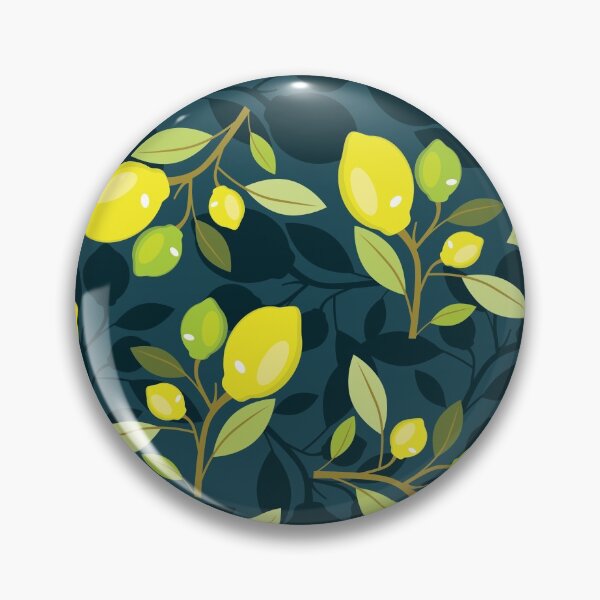 Item preview, Blue Citrus Pattern designed and sold by lanolga.