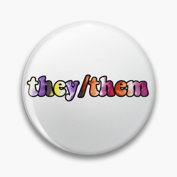 Item preview, they/them enby lesbian designed and sold by wordswithfonts.